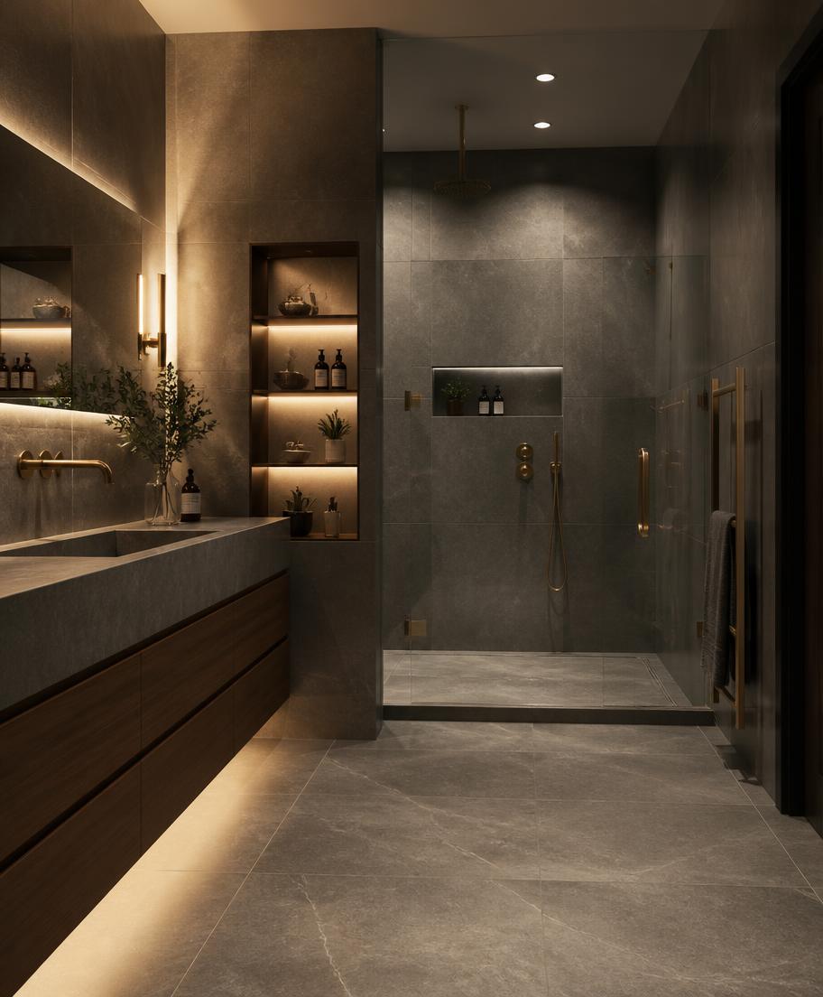 Skyway primary bath — Bathroom remodeling by Trinity Home Construction